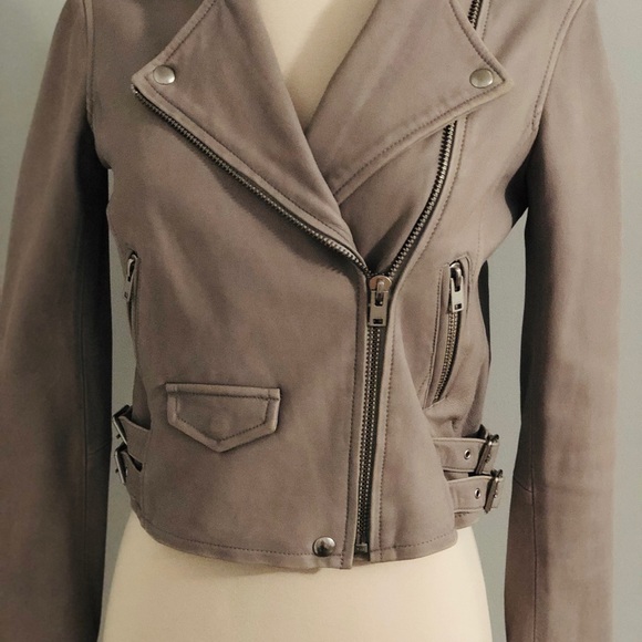 IRO  Leather Moto jacket sold - Picture 3 of 7